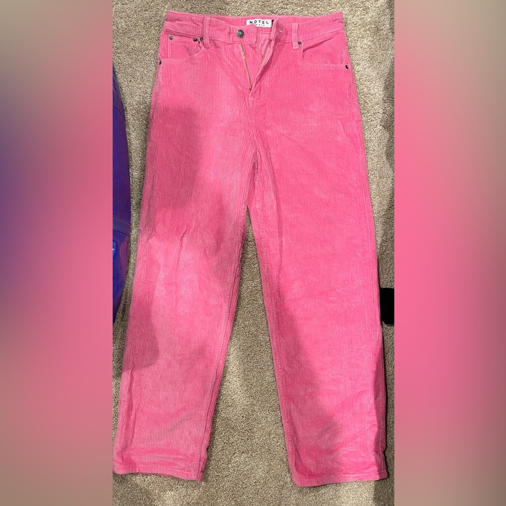 Pink corduroy pants